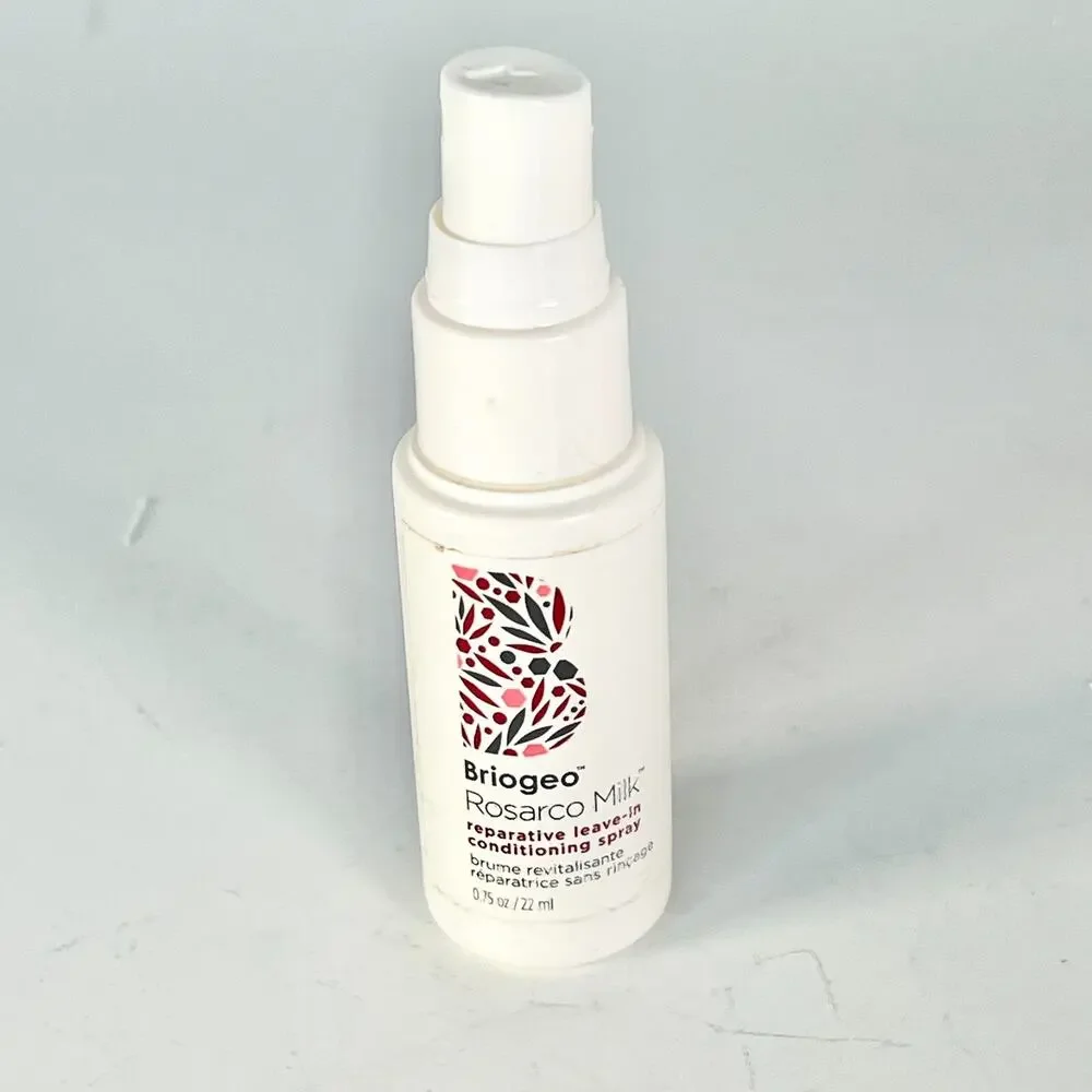 Briogeo Roscarco Milk Reparative Leave-in Hair Conditioning Travel .75 oz New